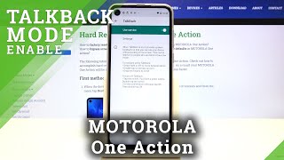 How to Activate TalkBack Feature in Motorola One Action – Use TalkBack
