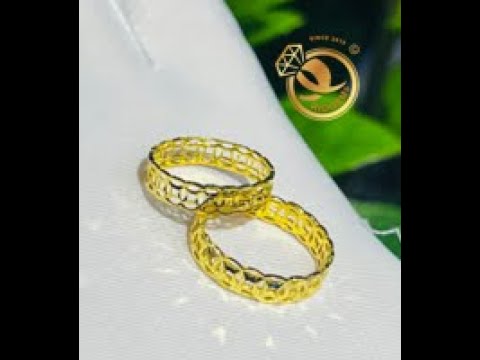 Cặp nhẫn Kim Tiền nam nữ VÀNG 18K