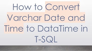 How to Convert Varchar Date and Time to DataTime in T-SQL