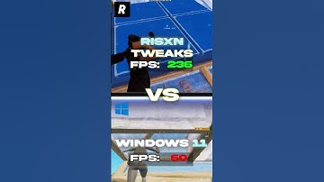 Fortnite FPS: RISXN Tweaks vs Windows 11 – Higher Frames, Less Lag, Zero Delay Competitive Test 🚀