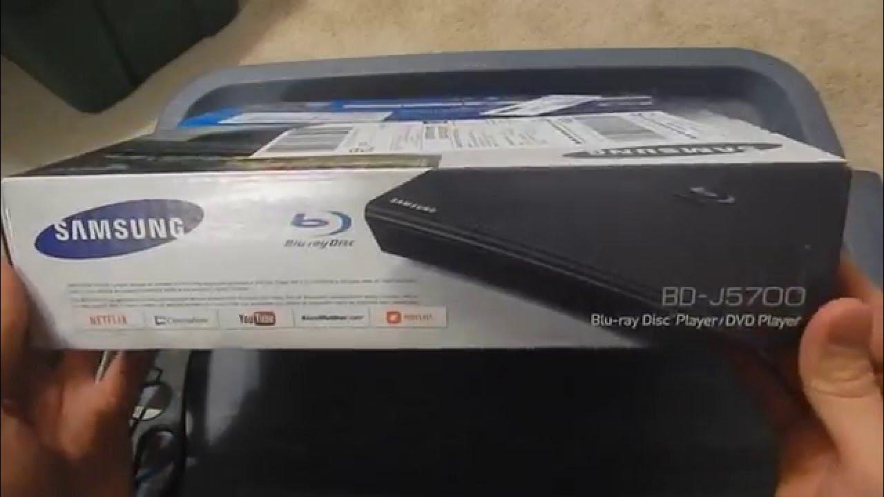 Unboxing The Samsung BDJ5700 Blu Ray Player YouTube
