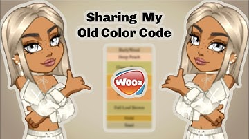 Woozworld- Sharing My Old Colors Codes With You!