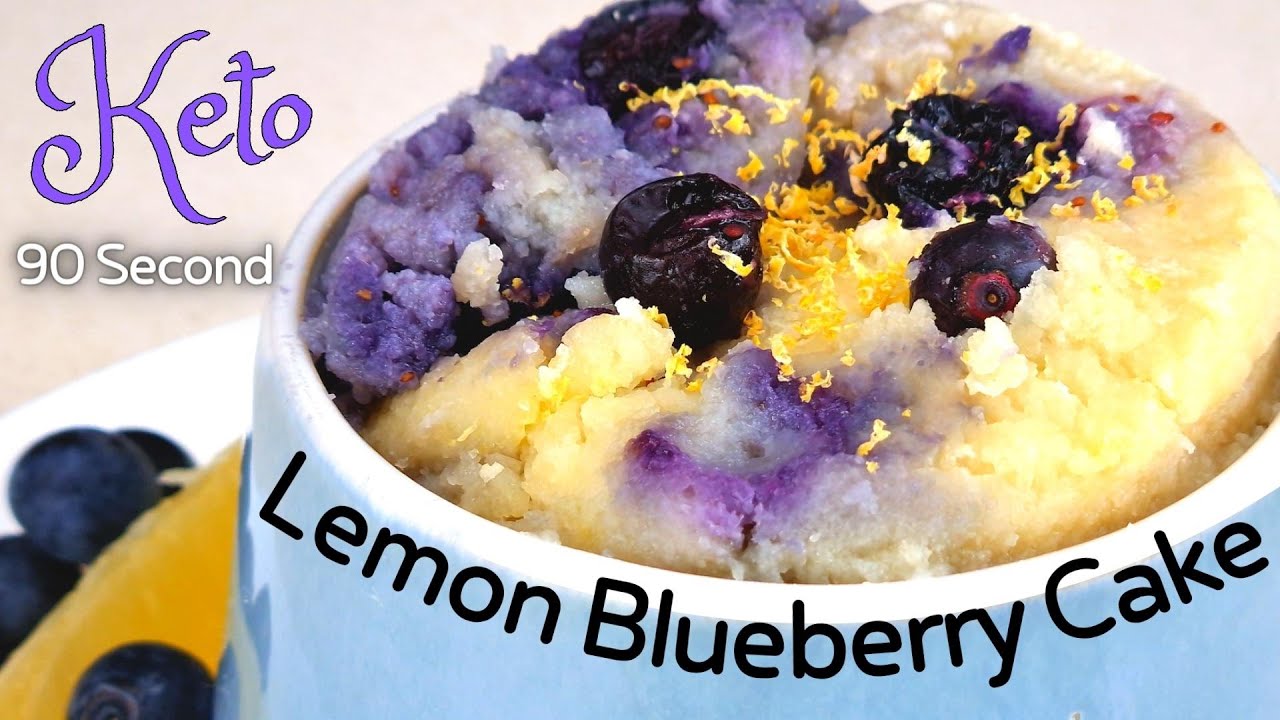 The BEST Keto Lemon Blueberry Mug Cake Recipe Instant Pot Teacher