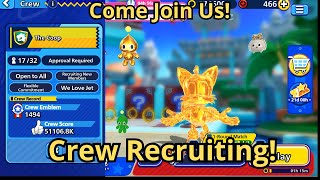 Come join! Crew Recruiting #sonicrumble