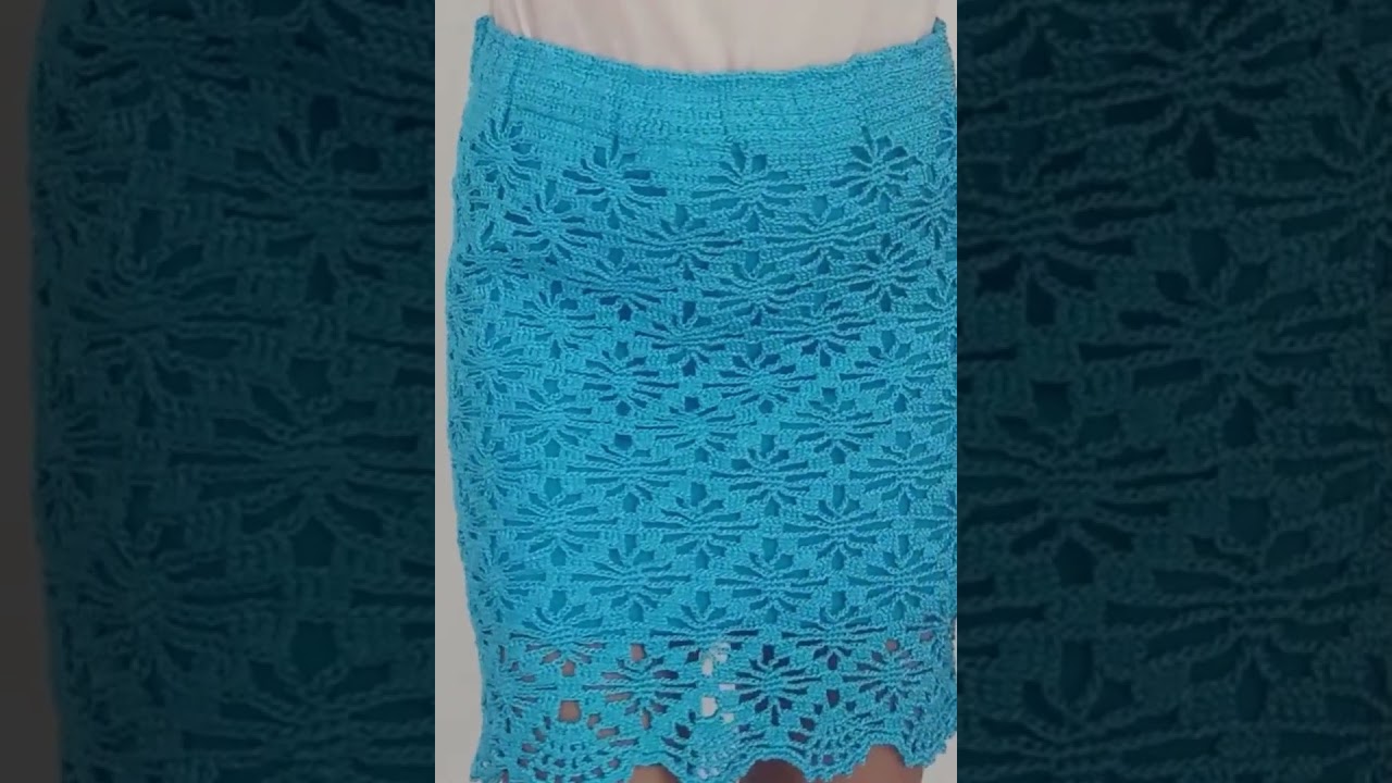 Saia de Crochê PERFEITA para o Verão 💙🧶 Inscreva-se no canal 