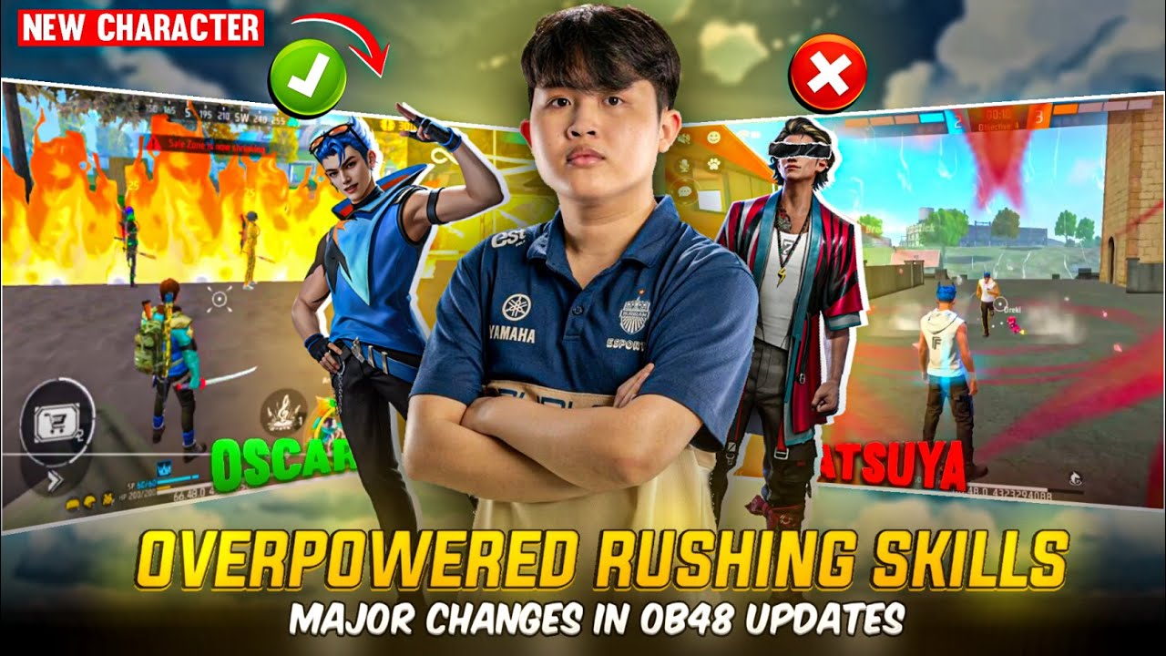 Oscar is BROKEN! Best Rusher Character in Free Fire OB48 Update! | OB48 Big Changes You Need to Know