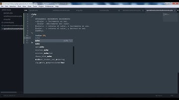 PHP 06 - Operadores de incremento y decremento