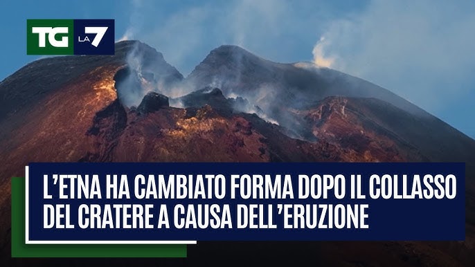 L’Etna ha cambiato forma dopo il collasso del cratere a causa dell’eruzione