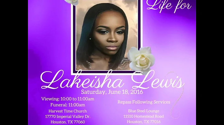 Celebration of Life for Lakeisha Lewis