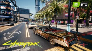 Cyberpunk 2077 Third Person Driving Tour around the Map