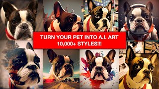 How to Create Stunning AI Art of Your Pet (Pet Avatar) with MIDJOURNEY - 10,000 Art Styles! screenshot 4