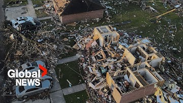 Mississippi tornado: Drone video shows homes reduced to rubble in Rolling Fork