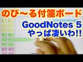 GoodNotes 5の特性をフル活用した自由に伸びる付箋ボード【作成編&使い方】