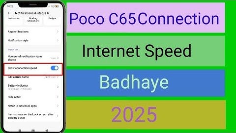 Poco C65 Connection Internet Speed Badhaye 2025 #manojdey