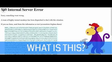 🔥 What is YouTube 500 Internal Server Error - Monkeys on Job!