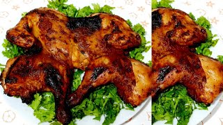 الفراخ المشوية فى الفرن بتتبيلة خطيرة وطريقة تسوية تضمن فراخ طرية ومستوية  / Grilled chicken