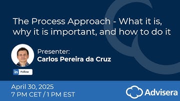 The Process Approach - What it is, why it is Important, and how to do it [live webinar]