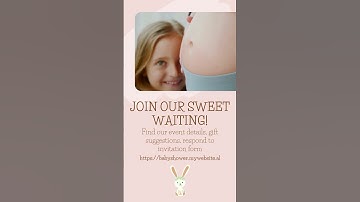 Create a website invitation for your party #shorts #babyshower #babyshowerparty #rsvp