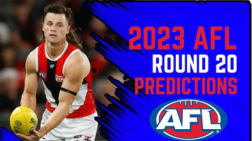 2023 AFL ROUND TWENTY TIPS