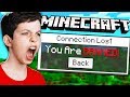 I BANNED MY LITTLE BROTHER ON MY MINECRAFT SERVER!