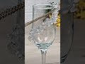DIY Luxury Crystal Wine Glass Decor! ✨💎#Shorts #Viral #Trending #Hack #LifeHacks #Satisfying