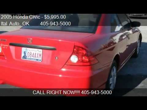 Ital Auto Okc >> 2005 Honda Civic Vp Coupe For Sale In Oklahoma City Ok 73 Ital Auto Okc >> 2005 Honda Civic Vp Coupe For Sale In Oklahoma City Ok 73