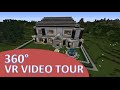 VR  Minecraft Mansion Tour - 360 Degree Video