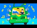 Groovy The Martian & Phoebe sing Wheels on the bus song! Groovy transforms into a bus!