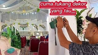 DIY ||cara mengikat FLORAL FOAM/OASIS basah di backdrop pelaminan dari triplek (@son orson)