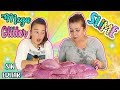 MEGA GLITTER SLIME sin editar ! Slime en tiempo real  Mixing glitter into clear slime