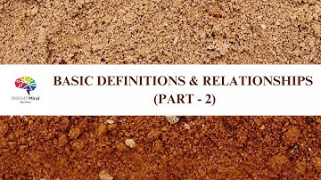 Basic Definitions & Functional Relationship - Part 2