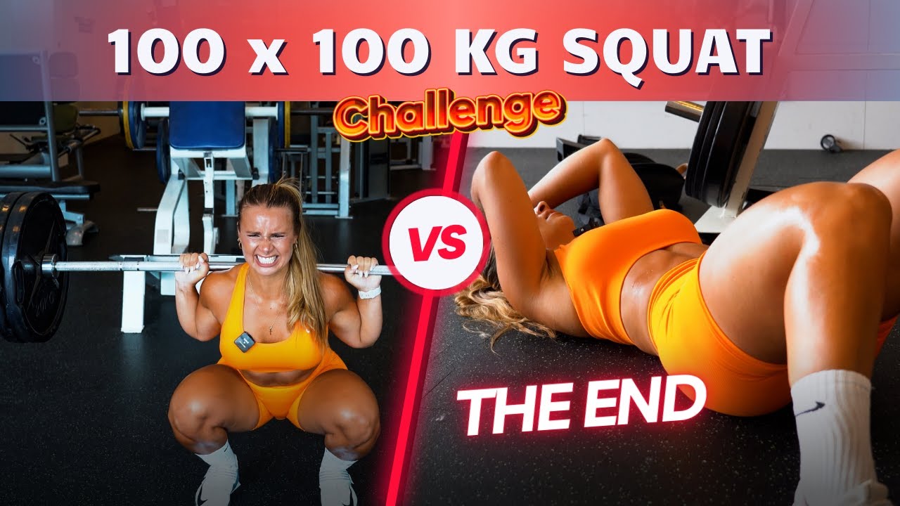 I challenged myself..CAN I SQUAT 100x100KG WITHIN ONE HOUR?