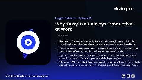 Why ‘Busy’ Isn’t Always ‘Productive’ at Work | Insights in minutes
