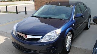 2008 saturn aura SE oil change steps and guide to an oil change.