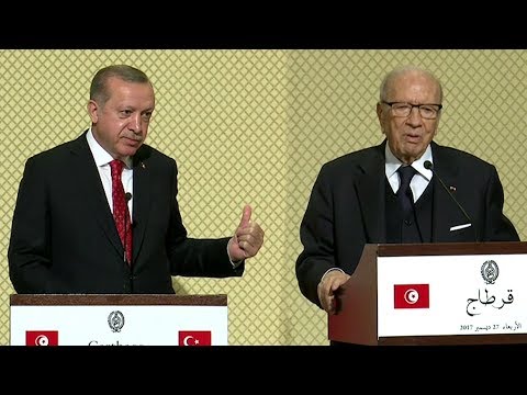 Cumhurbaşkanı Erdoğan’ın ​Tunus ziyaretinde tek bayrak detayı