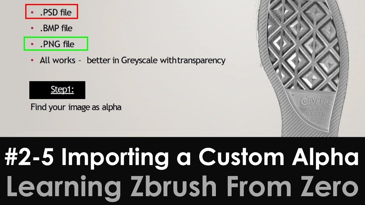 zbrush cannot import alpha