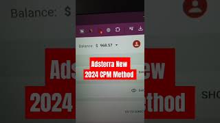 Adsterra New 2024 CPM Method |  Adsterra CPM Method | Adsterra Earn Money