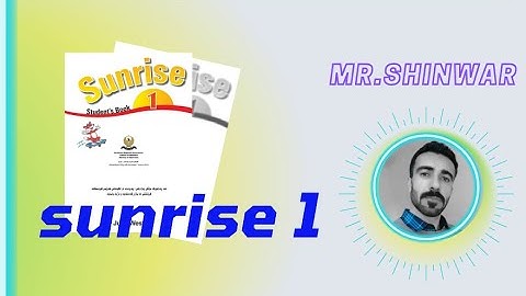 Sunrise 1   Activity Book   Unit 3 Lesson 3