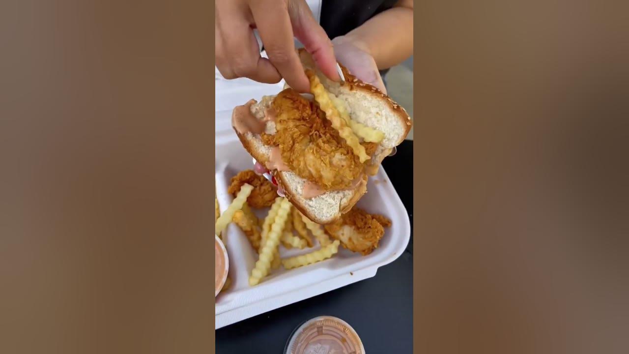 Raising Cane’s Secret Menu Item! friedchicken bread sauce YouTube