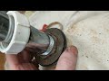 removal of bathroom sink drain nut