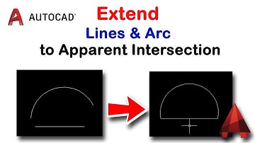 How to extend lines and arc to apparent intersection in AutoCAD
