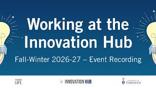 Fall-Winter 2026-27 Working at the Innovation Hub