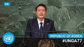 🇰🇷 Republic of Korea - President Addresses UN General Debate, 77th Session (English) | #UNGA Guide