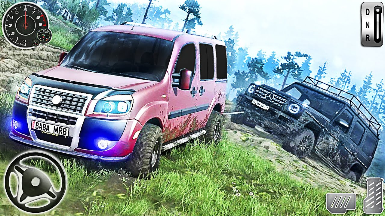 Fiat Doblo G65 Amg Pull Towing Offroad Jeep 4x4 Adventure Driver Simulator Gameplay Youtube