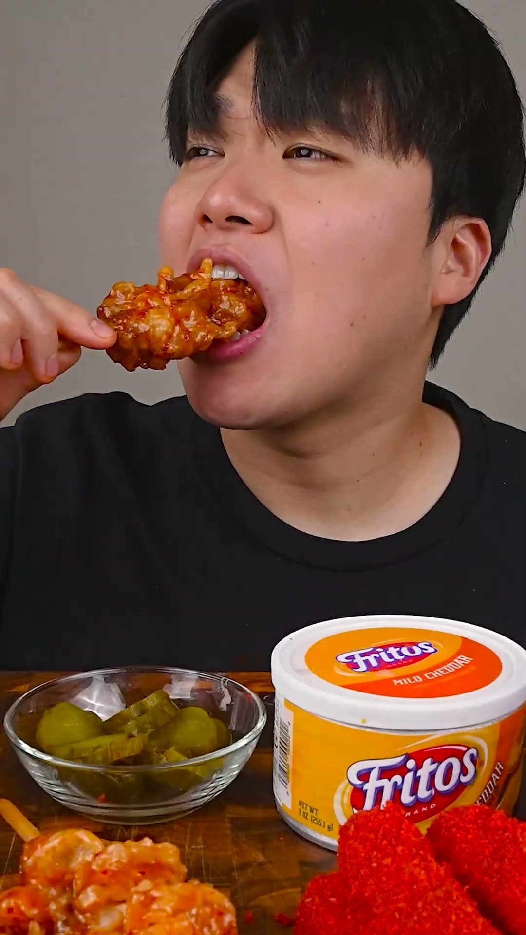 Fried chicken \u0026 Fire noodle \u0026 burger ??? #shorts
