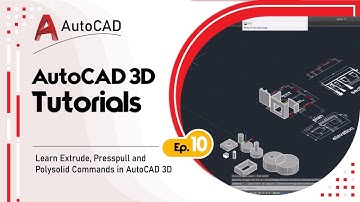 Learn Extrude, Presspull and Polysolid Commands in AutoCAD 3D | AutoCAD Beginner 3D Tutorials