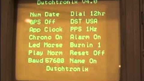 Dutchtronix AVR Scope Clock Hardware 3.1 Firmware V4.0