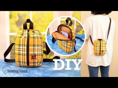 DIY <strong>Double</strong> Zipper Cell Phone Bag Tutorial | How to sew <strong>a</strong> round three dimensional pocket