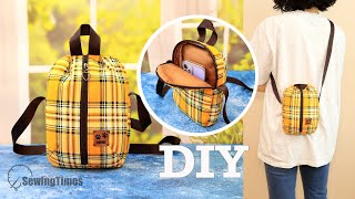 DIY Double Zipper Cell Phone Bag Tutorial | How to sew a round three dimensional pocket