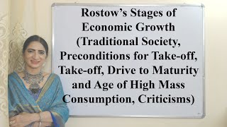 Rostow’s Stages of Economic Growth
